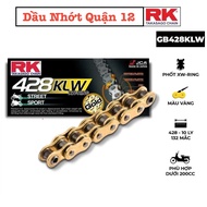 RK 428KLW GOLD CHAIN Rubber Seal XW-Ring 132L Genuine RK TAKASAGO CHAIN JAPAN - MADE IN MALAYSIA