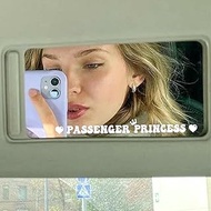 Passenger Princess Sticker Girl Car Accessories, 4PCS Car Mirror Sticker, PVC Cute Car Stickers and Decals for Cars Rear View Mirror, Window, Bumper, Truck, Jeep, Laptop (White)