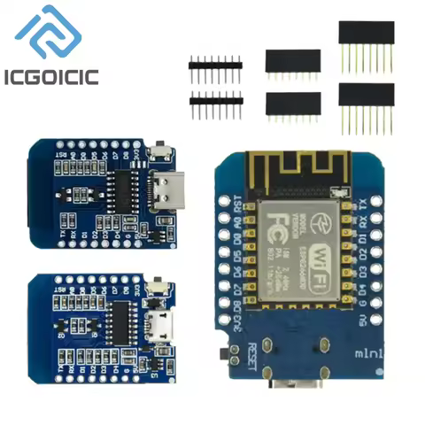 D1 Mini-Mini NodeMcu 4M Bytes Lua WIFI Internet Of Things Development Board Based ESP8266 For WeMos