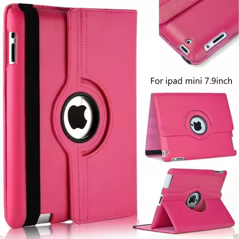 For IPad Mini 1 2 3 360 Degrees Rotating PU Leather Flip Cover Tablet Case F or Pad Mini4 5 7.9" 201