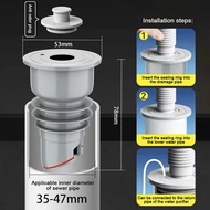 Kebidumei ที่อุดท่อระบายน้ำซิลิโคนตะแกรงดักกลิ่นจุกอุดท่อระบายน้ำแหวนกันรั่วท่อระบายน้ำระงับกลิ่นอุป