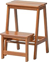 J-kitchens Step Chair, 2 Tiers, Brown, W 15.0 x D 18.7 x H 21.7 inches (380 x 475 x 550 mm)