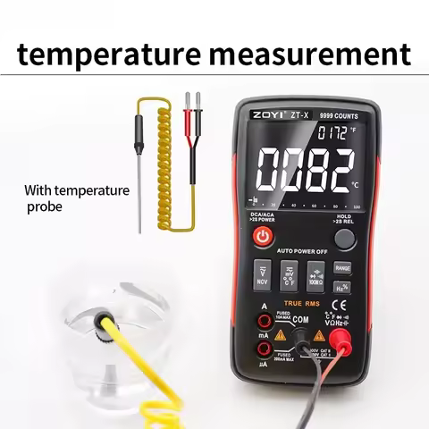 ZOYI ZT-X Digital Multimeter 9999 Counts High Precision Auto Range NCV VFC Micro Current Voltage LCR
