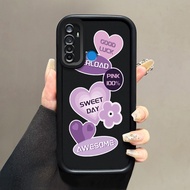 Casing hp for Realme 5 5i 5s 6i C3 C3i Narzo 10 10A 20A Case Purple sticker Kasing silicone Frame Ce