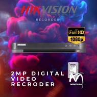 HIKVISION CCTV DVR 2MP-4MP Digital Video Recorder/Decorder + Hardisk DS-7204HQHI-K1/E DS-7208HQHI-K1