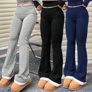 【High-Waist Slimming Design】 Women's Knitted Flared Pants with Stylish Fit / Women Pants / Knit Pant
