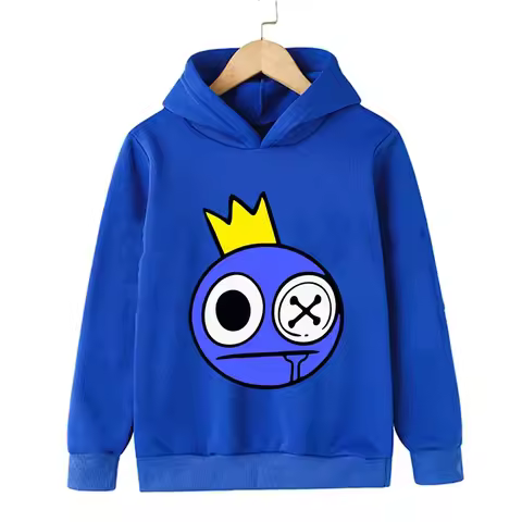 Kids Gift Roblox Hoodie Spring Autumn Rainbow Friends Sweatshirt
