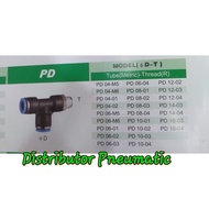 Side DRAT TEE FITTINGS 1/8 INCH HOSE 8MM MPD 08-01