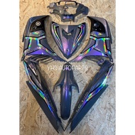 Coverset LC135 V4/V5/V6/V7 Hayabusa Grey & Black & Pink & Baby Pink Cover Sticker Line Rainbow