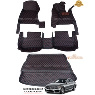 6d Car Mats BENZ C-CLASS C350e W205 2016-2020 Fit