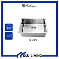 CABANA CKS7306 Stainless Steel 304 Material Kitchen Sink Sinki Dapur Nano Handmade sink / SINKI (Ready stock)