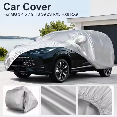 Car Cover For MG 3 4 5 7 9 HS S9 ZS RX5 RX8 RX9 Waterproof UV Resistant Dustproof Vehicle Protection