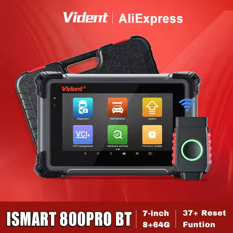 VIDENT iSmart 800PRO BT OBD2 Car Diagnostic Tool ECU Coding Active Test Auto VIN Engine Fault Code R
