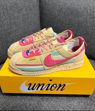 全新正品 Union LA x Nike Cortez SP「Sesame」休閑跑步鞋波鞋 男女同款 棕粉色