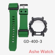 nato strap Aksesori ✻▣CASIO G-SHOCK BAND AND BEZEL GD400 100% ORIGINAL