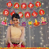 2025 New Diwali Decoration Banner Deepavali Festival Wall Window Background Diwali Decoration Flag I
