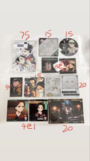 鬼滅之刃 珠世 愈史郎set 立牌杯墊透卡明信片小卡拍立得