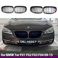 Car Glossy Black Grill Front Kidney Grille for BMW 7 Series F01 F02 F03 F04 2009-2015 Dual Slats Dou