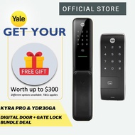 Yale YDR30GA and KYRA PRO Push Pull Digital Lock (Comes with Free Gift)