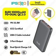 3C CCC BUDI 10000mAH PD+DUAL QC3.0 Power Bank