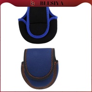 blesiya Fishing Reel Cover Reel Protective Pouch Bag For 3/4/5/6/7/8WT Reel - Blue, as