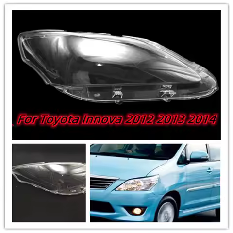 For Toyota Innova 2012 2013 2014 Car Headlamp Shell Headlight Cover Lamp Shade Transparent Lampshade