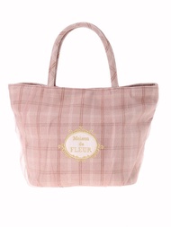 Maison de FLEUR - Tulle Checked Tote Bag กระเป๋าถือลายสก็อต