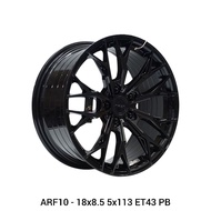 【Installation Available】ARF10 ASGA 18INCH 18X8.5 5X113 ET43 P.BLACK READY STOCK SPORT RIM WHEELS FLO