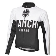 เสื้อขี่จักรยานแขนยาวผู้ชายเสื้อ Bianchi ยอดนิยม