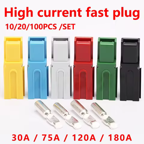 10/20Pcs 30A/75A/120A/180A 600V Power Connector Terminals For Anderson Powerpole Battery Connector M