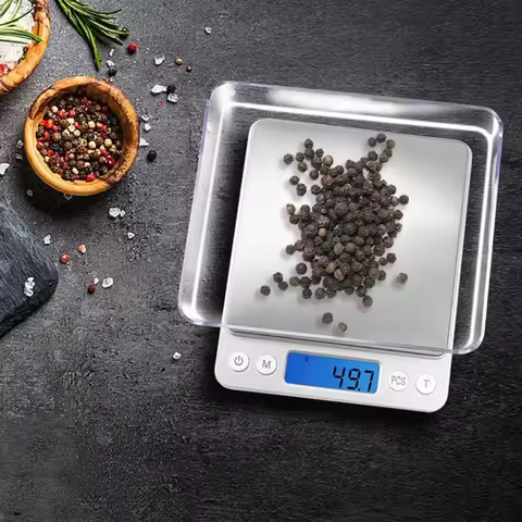 LCD Digital Jewelry Scale 3kg 0.1g/500g 0.01g Smart Precision Electronic Pocket Portable Kitchen Foo