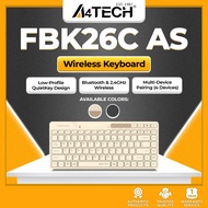 A4Tech FBK26C AS QuietKey Low-profile Keys Bluetooth and 2.4GHz Connection Wireless Keyboard