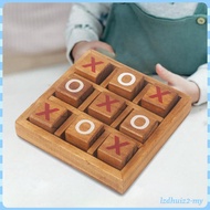 [LzdhuizbcMY] Wooden Board Games XO Fun Board Games for Families to Challenge Brain Games Kids and A