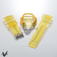(Vcustom) G8900 JELLY " YELLOW " BAND AND BEZEL WATCH STRAPS