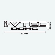 2PCS HONDA I-VTEC DOHC CAR STICKER DOOR SIDE CITY CIVIC ACCORD CRV CRZ HRV JAZZ FIT GM6 FK8 FC FB FD