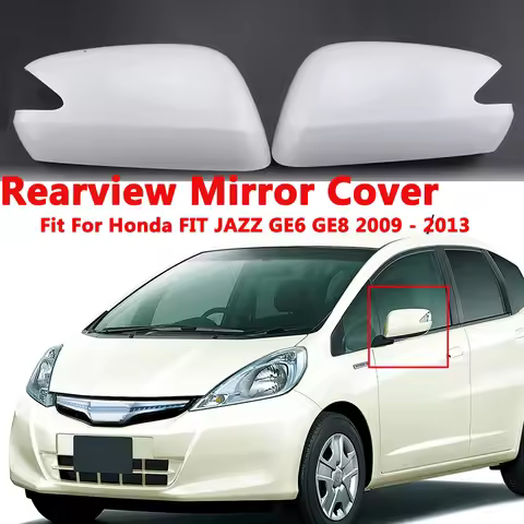 Rhyming Rearview Mirror Housing Side Mirror Cover With Signal Lamp Hole Fit For Honda FIT JAZZ GE6 G