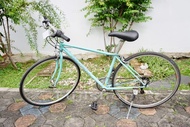 จักรยานไฮบริดญี่ปุ่น - ล้อ 700x32C - เกียร์ 3x7 (21 สปีด) - โครโมลี่ - Bianchi - Size 42 - สีเขียวมิ