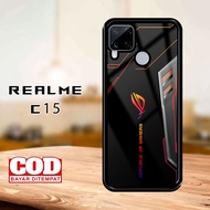 REALME C15 Case [ ROG ] Realme C15 Casing Hardcase Softcase Glossy 2D