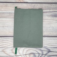 燈芯絨布書套 淺綠色 - A5