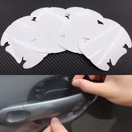 Jacansi 4pcs Invisible Clear Car Door Handle Paint Scratch Protector Guard Film Sheet