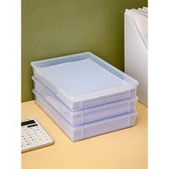 A a4 Storage Box Paper Box Printing Paper Transparent A3 Office Art Test Paper Plastic Box File Box 