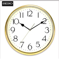 Velashop นาฬิกาแขวนผนังไซโก้ SEIKO รุ่น QXA001G, QXA001 สีทอง ขนาด 11 นิ้ว ประกันศูนย์ 1 ปี