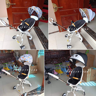 [Ảnh thật] Xe đẩy M8 M9 gấp gọn 2 chiều có ĐỆM kèm MÁI CHE XE ĐẨY GẤP GỌN XE ĐẨY M2