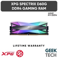 ADATA XPG Spectrix D60G RGB DDR4 RAM 3200Mhz/3600Mhz/4133Mhz [Dual Pack] 8GB/16GB