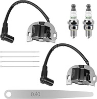 21171-0740 Ignition Coil and Spark Plug Kit for Kawasaki FR730V FX730V FX691V FR691V FR651V FX801V F