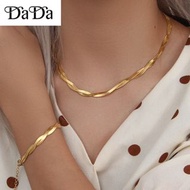 916 gold necklace Pawnable  for women gold clover pendant necklace chain Waterproof necklace