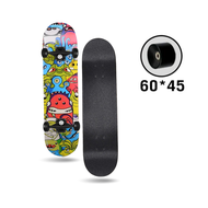 สเก็ตบอร์ด ประกอบพร้อมเล่น สเก็ตบอร์ดวัสดุแข็งแรงล้อใหญ่ เล่นง่าย สำหรับเด็ก ผู้ใหญ่ Skateboard Comp