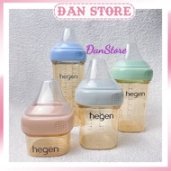 Hegen bottle neck and nipple cover set in blue, pink and gray. Genuine blue-pink hegen bottle neck