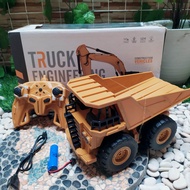 RC dump truk huina Alloy batre cas - rc dump truk huina kontruksi