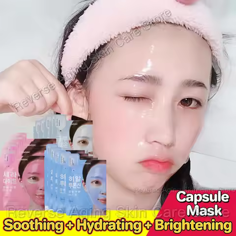 Hyaluronic Acid Capsule Mask Deep Hydrating Overnight Hydrogel Mask Brightening Oil Control Repair R